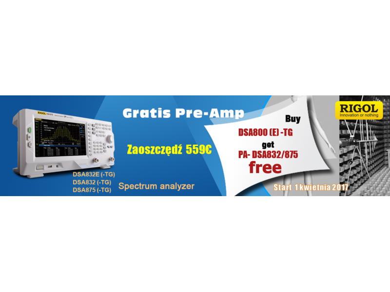 Rigol DSA832-TG Analizator widma 3,2GHz