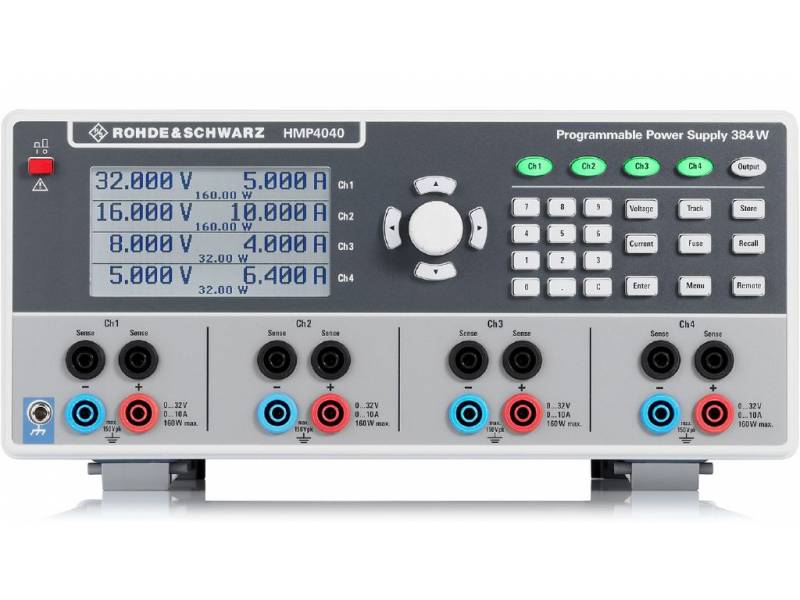 Rohde&Schwarz HMP4040 Zasilacz laboratoryjny 4 x 0…32V/0…10A, moc wyjściowa maks. 384W