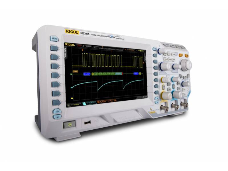 Oscyloskop cyfrowy DS2202A Rigol 200MHz, 2 kanały seria DS2000