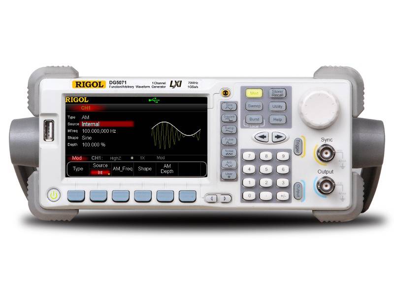 Generator arbitralny DG5071 Rigol 70MHz, 1 kanał