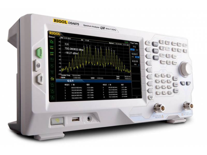 Rigol DSA875 Analizator widma 7,5 GHz