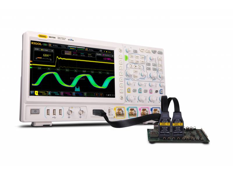 Oscyloskop cyfrowy MSO7024 Rigol - 4 ch, 500MHz, 10GSa/s 16-kanałowy analizator stanów logicznych