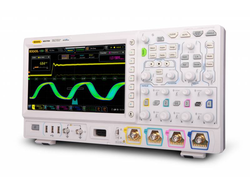 Oscyloskop cyfrowy MSO7024 Rigol - 4 ch, 500MHz, 10GSa/s 16-kanałowy analizator stanów logicznych