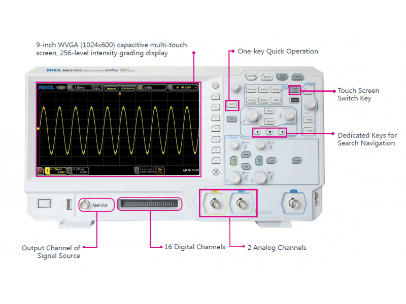 Oscyloskop cyfrowy RIGOL seria MSO5000E