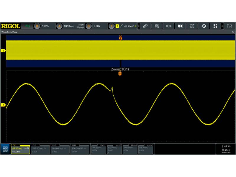 Oscyloskop cyfrowy Rigol DS70504, 5 GHz, 4 kanały