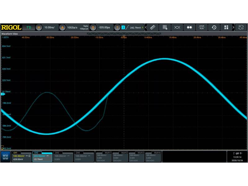 Oscyloskop cyfrowy Rigol DS70504, 5 GHz, 4 kanały