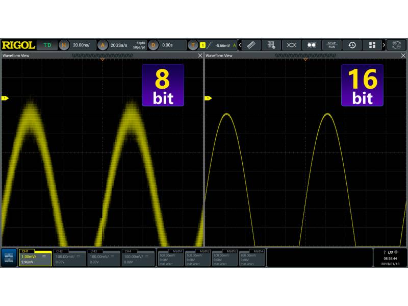 Oscyloskop cyfrowy Rigol DS70504, 5 GHz, 4 kanały