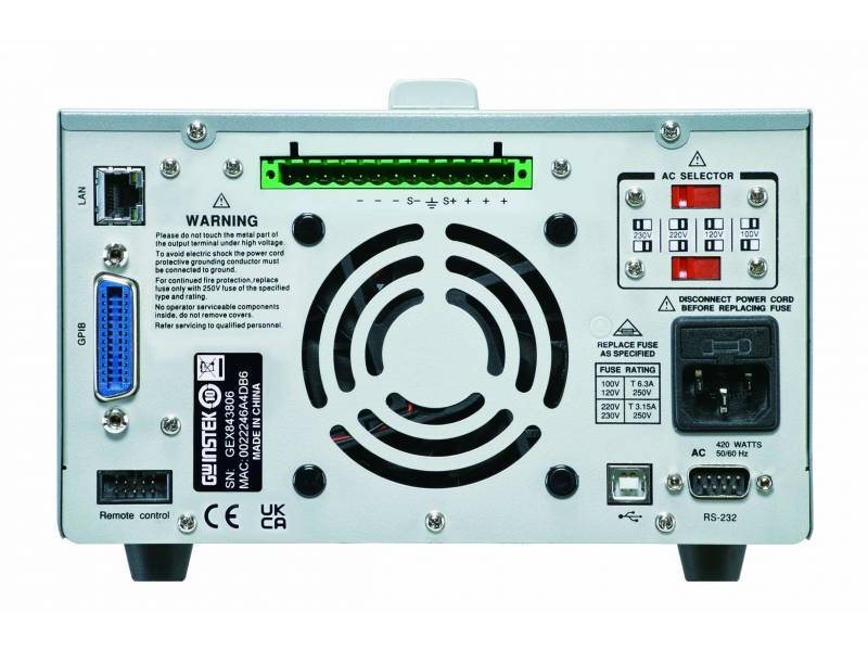 GPP-3610H programowalny zasilacz DC 36V/10A GWinstek