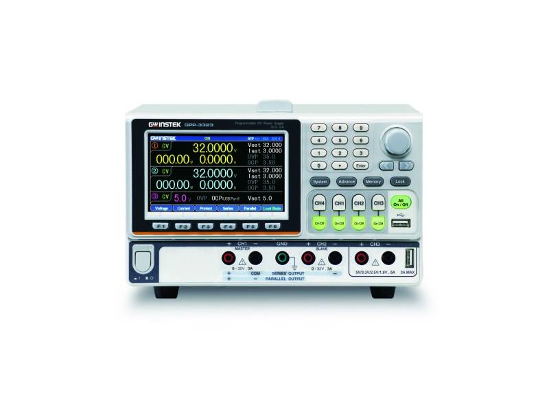 GPP-3323 programowalny zasilacz DC 3 kanały, 2x 32V/3A + 5V/5A GWinstek