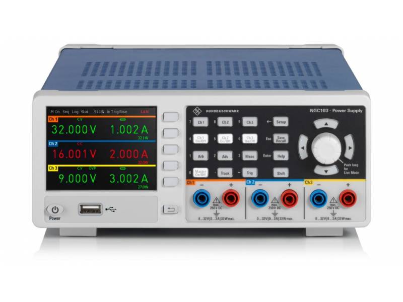 Rohde&Schwarz NGC103-G Zasilacz 3CH (100W/32V/3A) GPIB