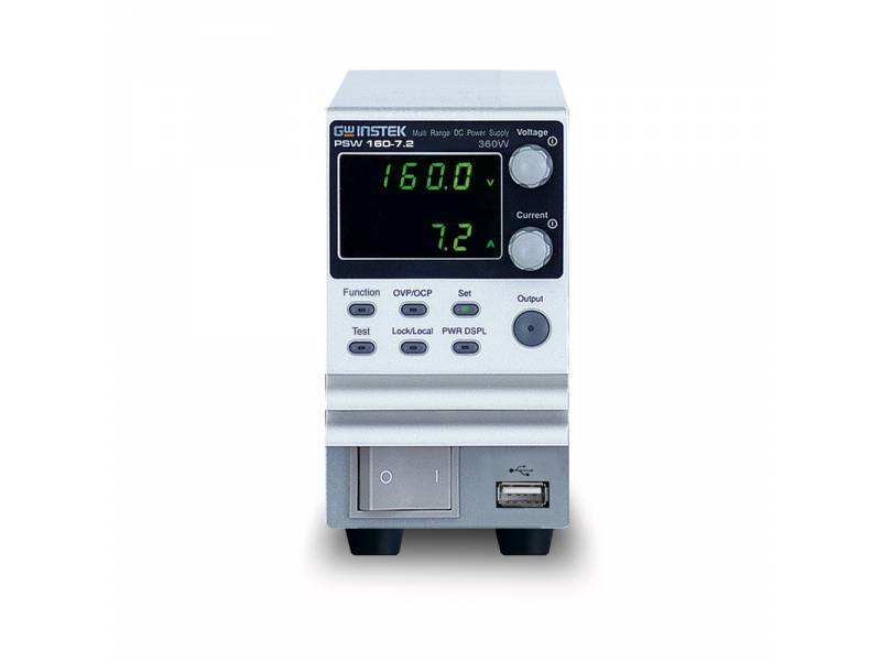 PSW 160-7.2 programowalny zasilacz laboratoryjny (160V/7.2A/360W) GWinstek