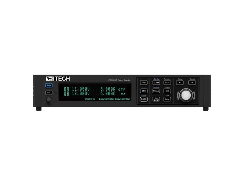 ITECH IT-M3131D - programowany, dwukanałowy zasilacz DC (200 W/200 W, 30 V/30 V, 15 A/15 A) seria IT-M3100D