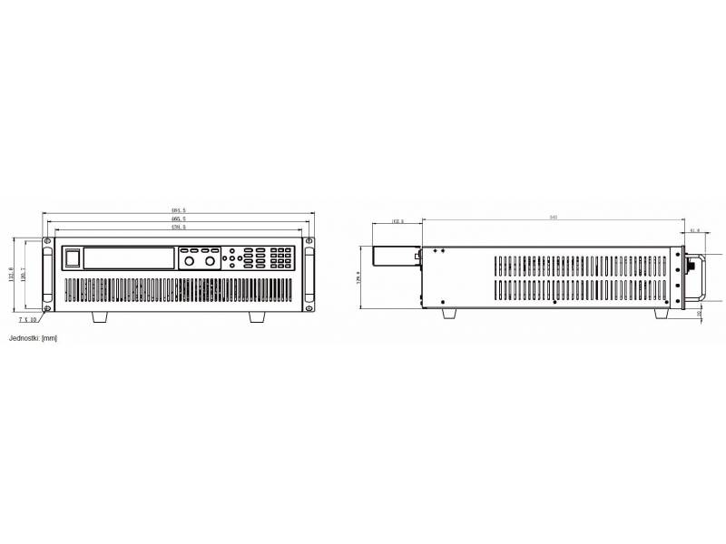 ITECH IT8814B - obciążenie elektroniczne DC dużej mocy (1200 W, 500 V, 60 A) seria IT8800