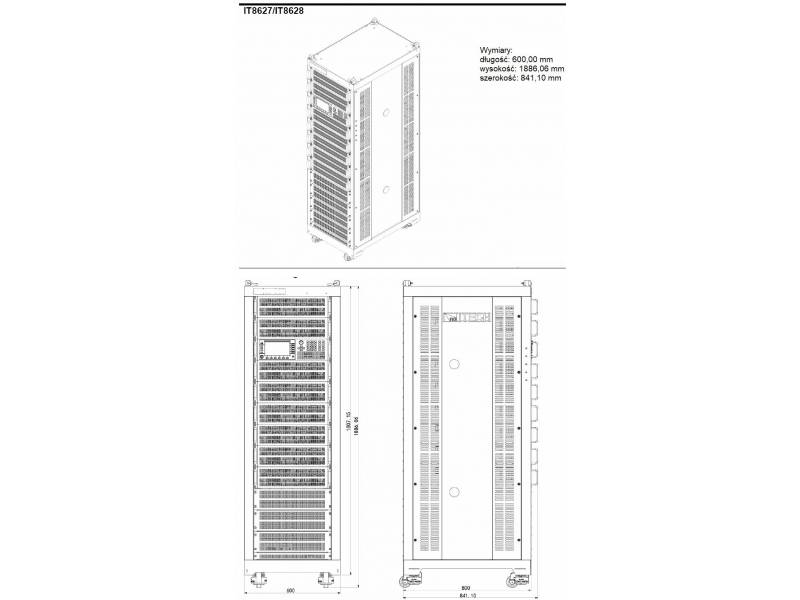 ITECH IT8627 - obciążenie elektroniczne AC/DC (12,6 kW, 50 - 420 V, 140 A) seria IT8600