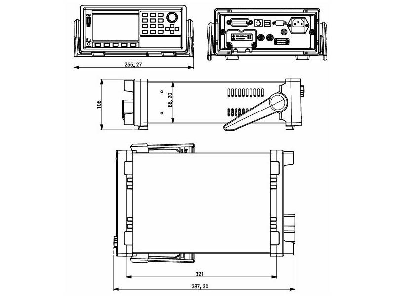 ITECH IT9121 - miernik mocy AC/DC (600 V, 20 A DC, 0,5 Hz-100 kHz) seria IT9100