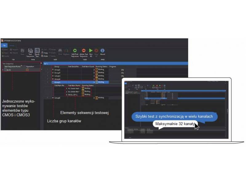 ITECH SPS5000 - oprogramowanie do testowania parametrów półprzewodników