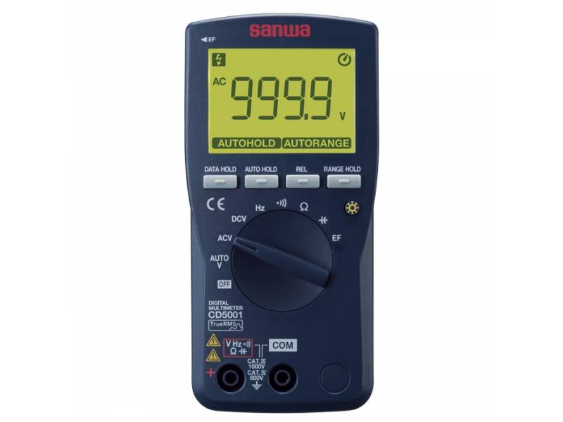 Multimetr cyfrowy CD5001 SANWA 4-cyfrowy, AC/DC, dokł. 0,5%CAT. IV 600V
